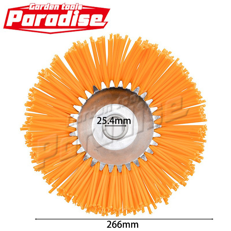Mower head 8-inch hardened nylon weeding wheel nylon weeding plate mower accessories