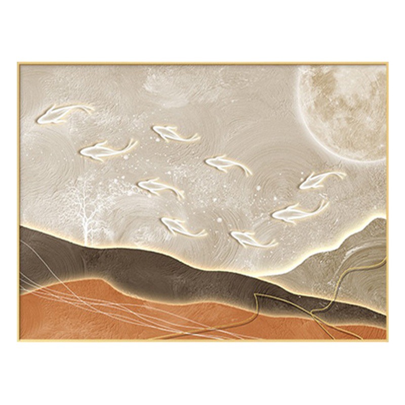 Jiuyutu Electric Watch Box Decorative Painting Modern Simple Shade Restaurant Distribution Box Power Box Punch-free Creative Hanging Painting
