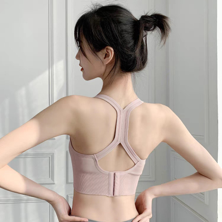 90kg Plus Size Bubble Wrap Running Sports Back Bra Women's Yoga Fitness Backless Vest Cross-Border Bra Wholesale