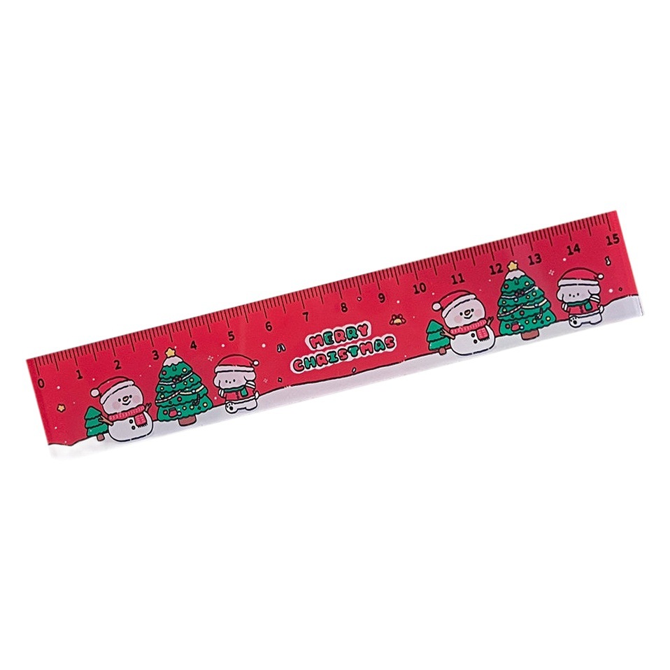 Tengyi joint original New Year theme cartoon ruler acrylic scale primary school drawing measuring ruler