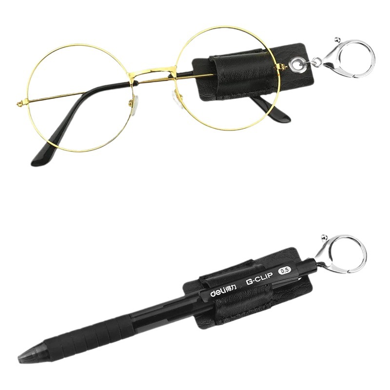 Anti-lost leather pen holder pen case leather pen protector portable pen insert accessories
