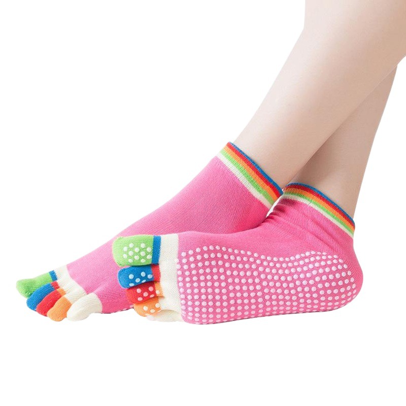 [Direct Supply from Hengju Manufacturer] Yoga Socks Open Toe Backless Professional Dispensing Women's Yoga Five-Toe Socks Split-Toe Socks