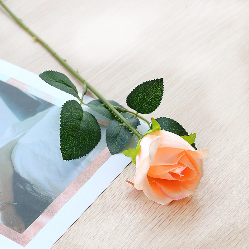 Picture of Cross-Border Supply Velvet Rose Home Decoration Wedding Bouquet Gothic Halloween Black Rose Simulated Rose