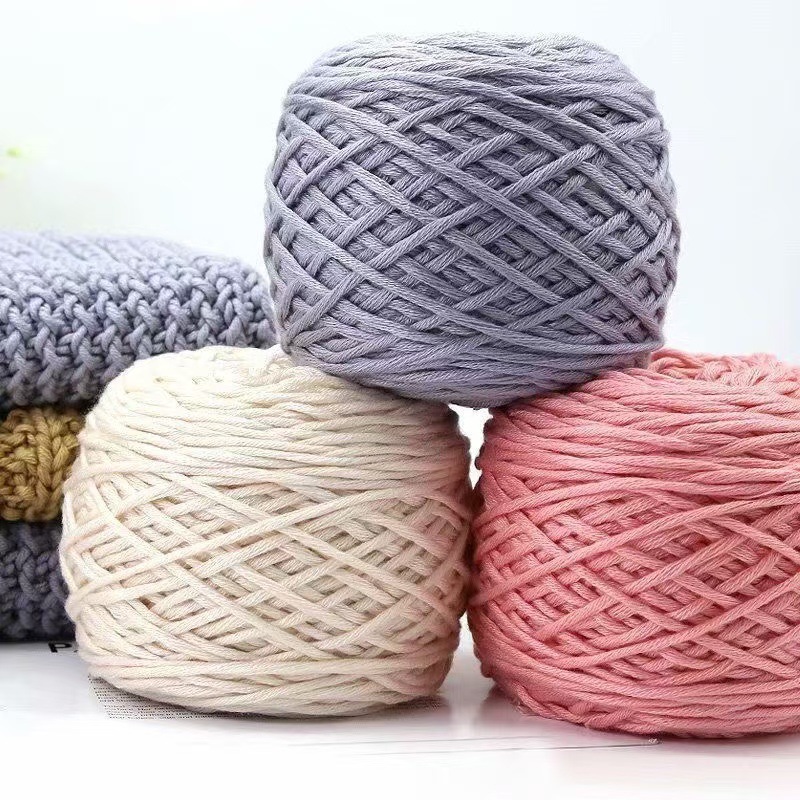 Factory wholesale multi-strand lover cotton handmade diy scarf neck hat thread stick thread 16 strands of coarse wool ball