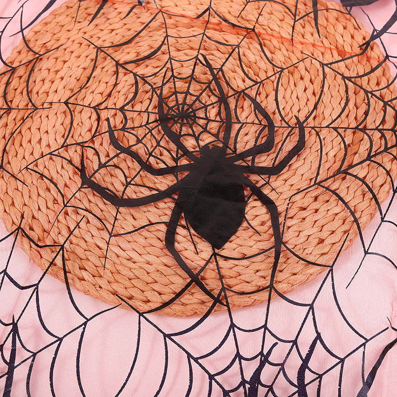 Cross-Border Halloween Large Spider Gold-Stamped Organza Candy Bags Ghost Festival Children's Clothing Skirts Toys Witch Hats Mesh
