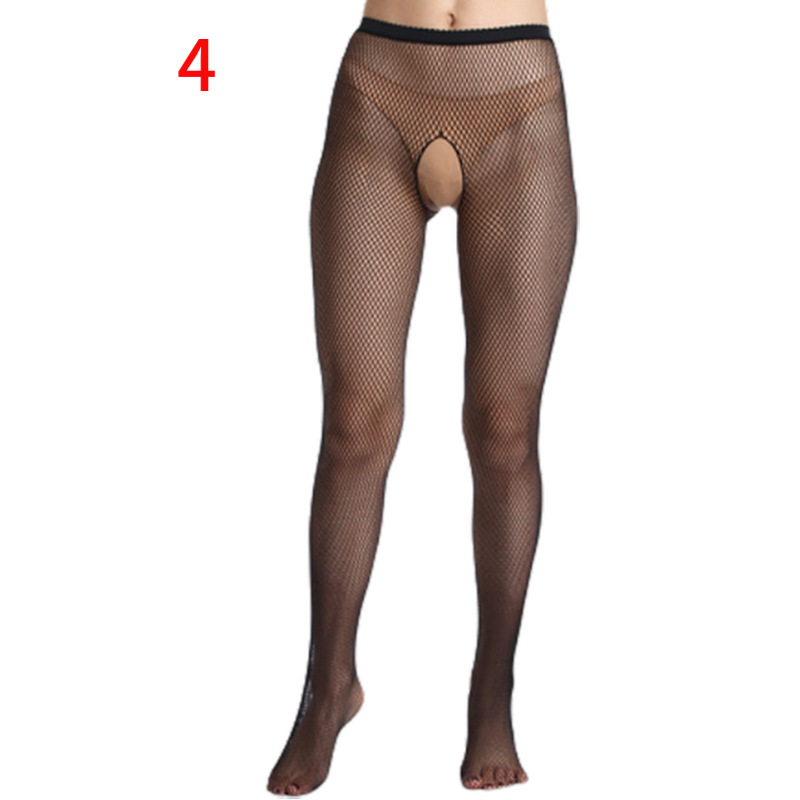 Picture of Sexy Underwear Sexy Pants Tennis Stockings Small Net Four-sided Open-end Hanging Socks Hanging Socks Perspective Fishing Net Eye Open-end Socks