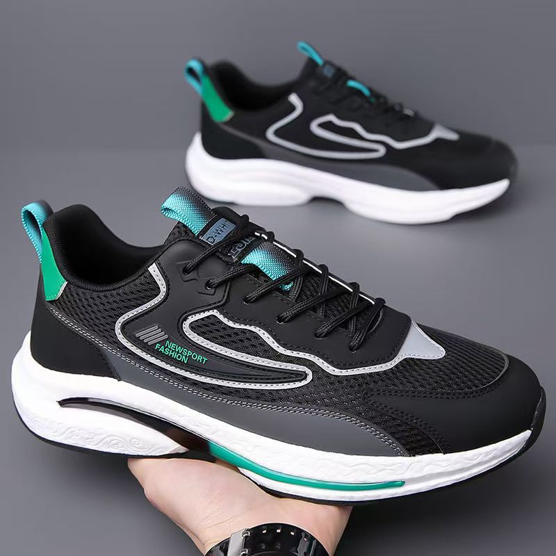 Men's Sports Shoes, Breathable Casual Shoes, Mesh Anti-Odor Shoes, Men's Soft-Soled Versatile Running Shoes, Spring and Summer New Styles