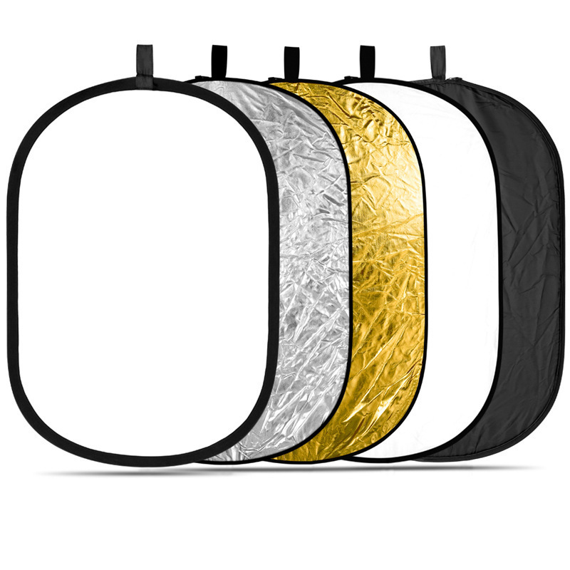 Reflector Photographing Light Plate Round Folding Portable Flexible Light Plate Photographing Live Portraits Mini Covering Light Plate