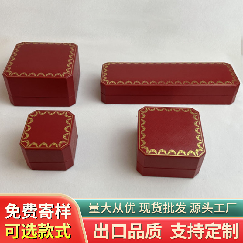 Jewelry Box China Gold Chow Tai Fook Jewelry Ring Box Bracelet Box Old Fengxiang Octagonal Jewelry Box European Style