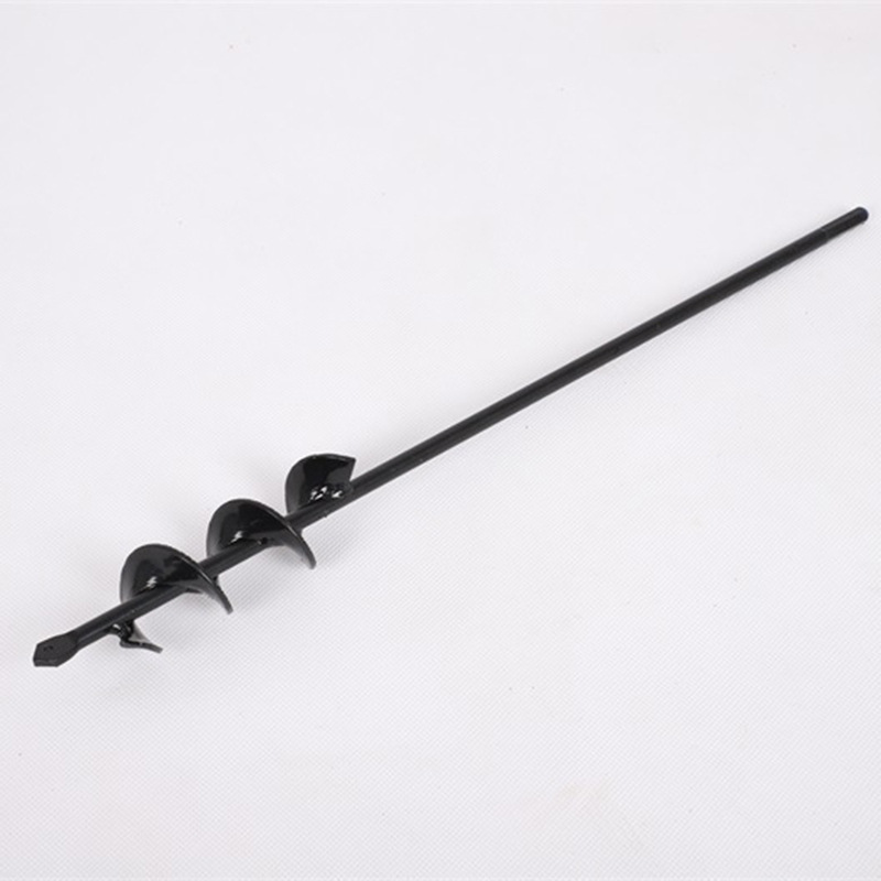 Picture of Factory Garden Garden Soil Loosening Lilac Flower Twist Drill Digging Planting Tool Alloy Ground Drill Spiral Drill Bit Accessories