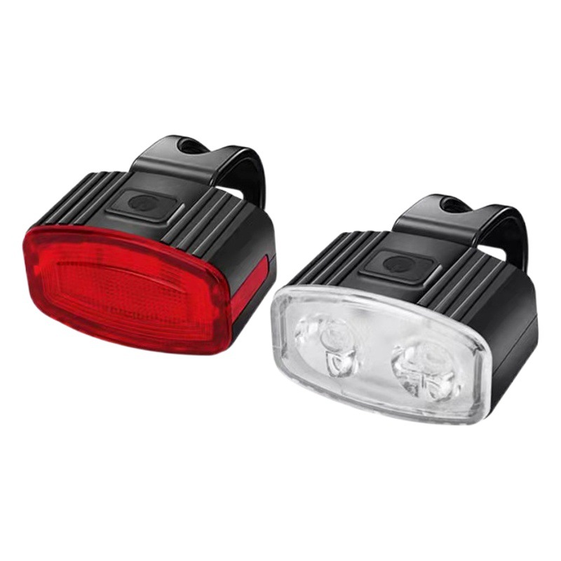 Cross-border bicycle light USB charging headlight mountain bike night riding warning tail light bicycle warning light riding equipment