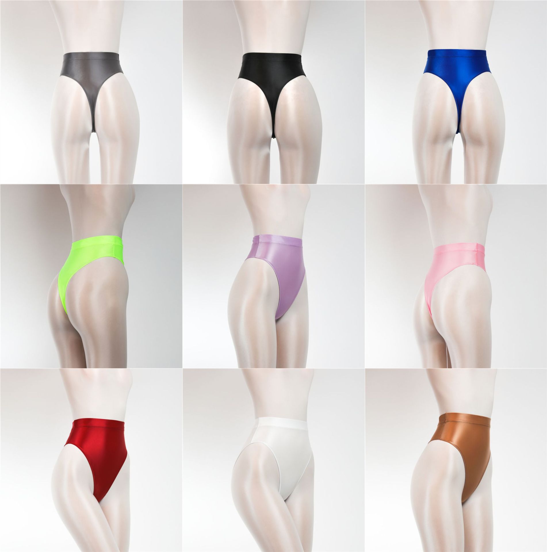 Super high waist smooth thong European and American T pants thin transparent sexy women's fun Amazon AliExpress explosions 7055