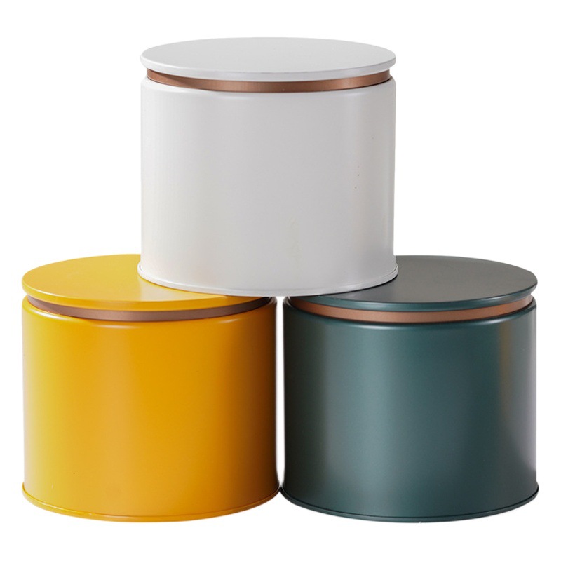 New flat lid matte round Universal tea cans iron cans small tea cans empty cans tinplate tea boxes wholesale