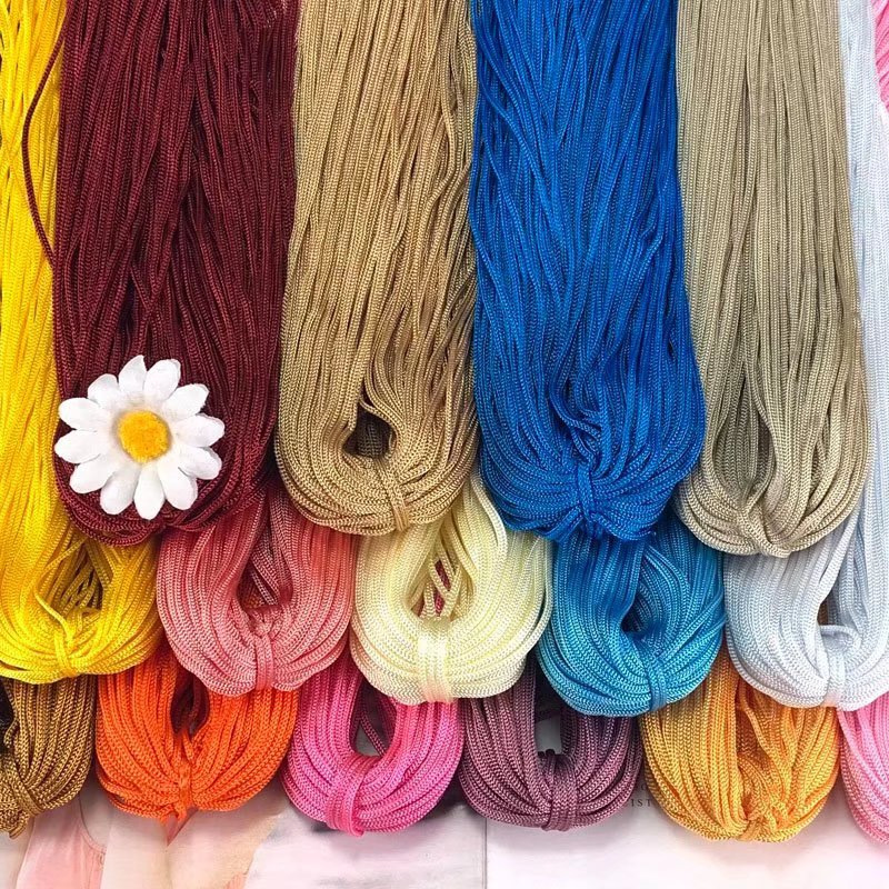 2 two 2mm hollow nylon line summer handmade diy hat slippers cushion line hollow line wholesale