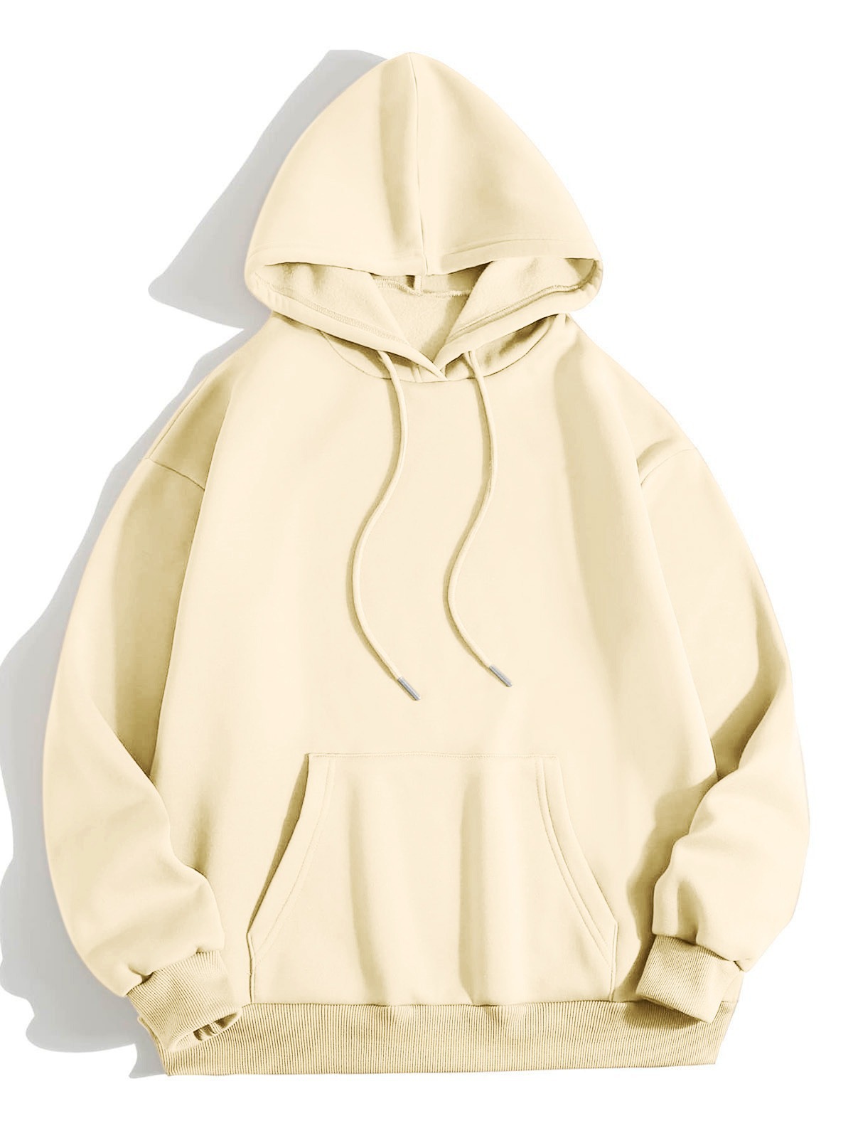 2023 cross-border European and American Foreign Trade women's clothing Amazon independent station autumn and winter fleece-lined loose hooded long-sleeved sweater fashion