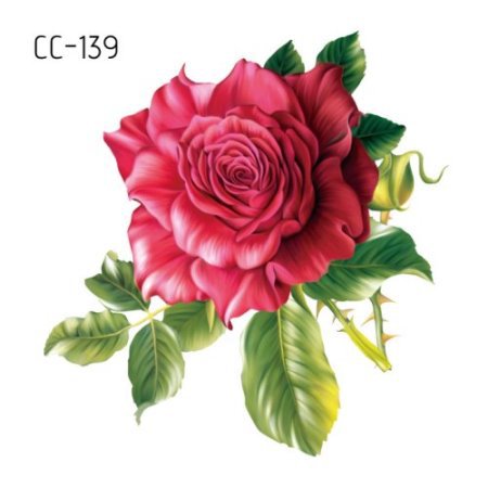 Picture of New waterproof flower tattoo stickers fashion small fresh face stickers fashion Photo Studio Art Stickers