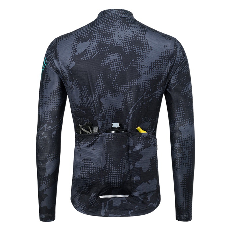 Cycling clothing mountain bike long-sleeved men's printed jacket bicycle clothing outdoor thin breathable