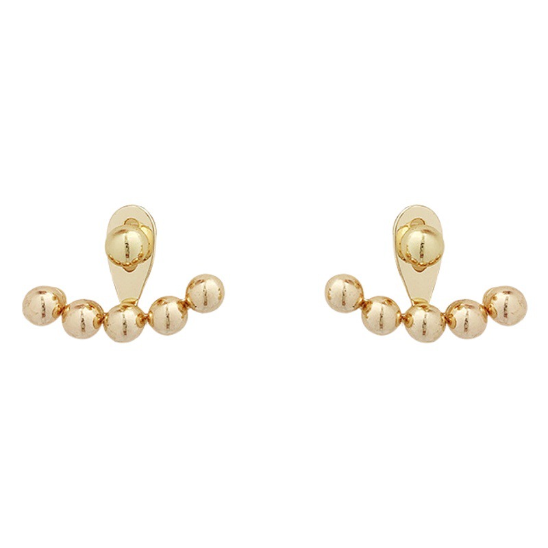 S925 silver needle fan-shaped Wang Ziwen with earrings a two-belt heartache niche design earrings female