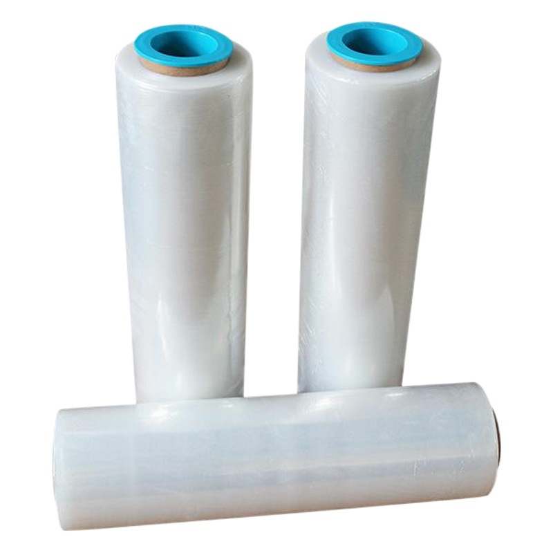 50cm wide and 3kg transparent stretch wrapping film wholesale packaging waterproof and dustproof self-adhesive film supply