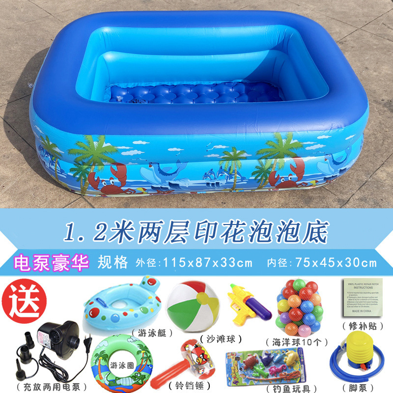 Picture of Inflatable Swimming Pool for Children Thickened Household Extra Large Baby Baby Adult Bath Pool Foldable