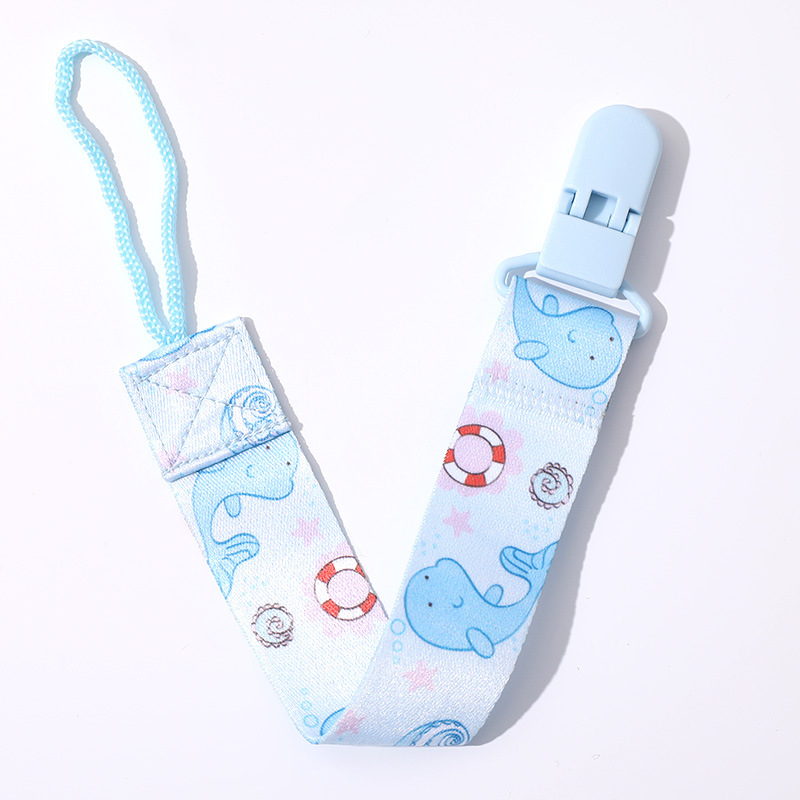 Picture of Factory in stock direct double-sided floral pacifier chain baby toy teether anti-drop chain lanyard baby anti-drop strap