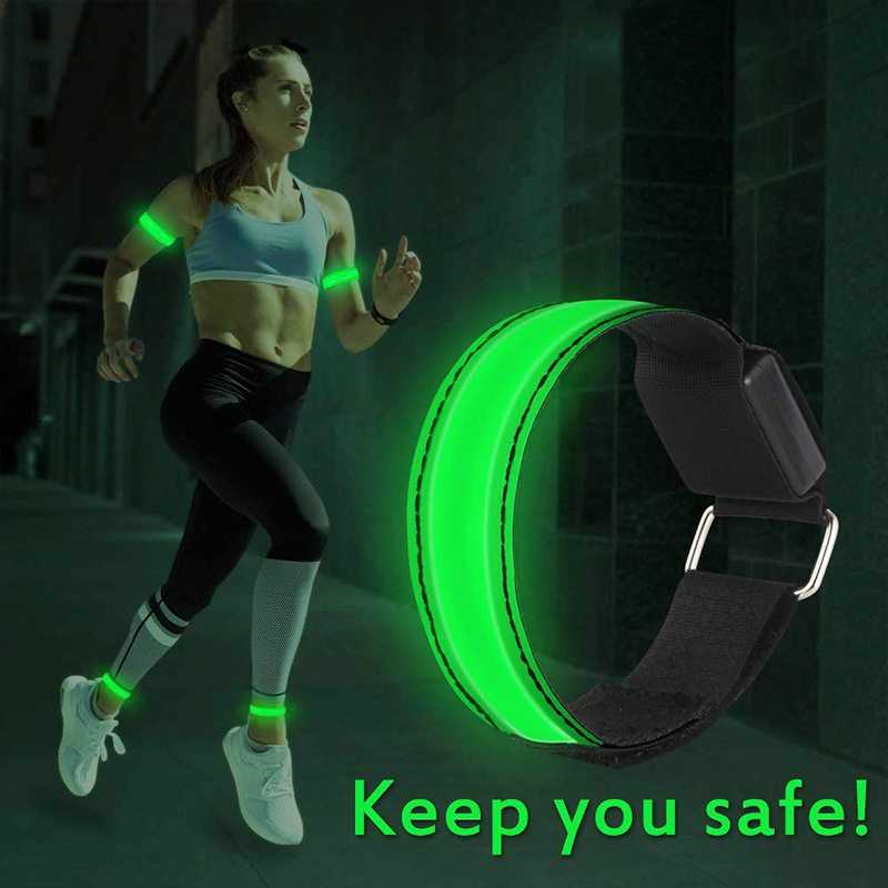 Picture of Rechargeable Led Light-Emitting Armband Led Reflective Bracelet Luminous Amazon/With Night Running Outdoor Sports Running Light