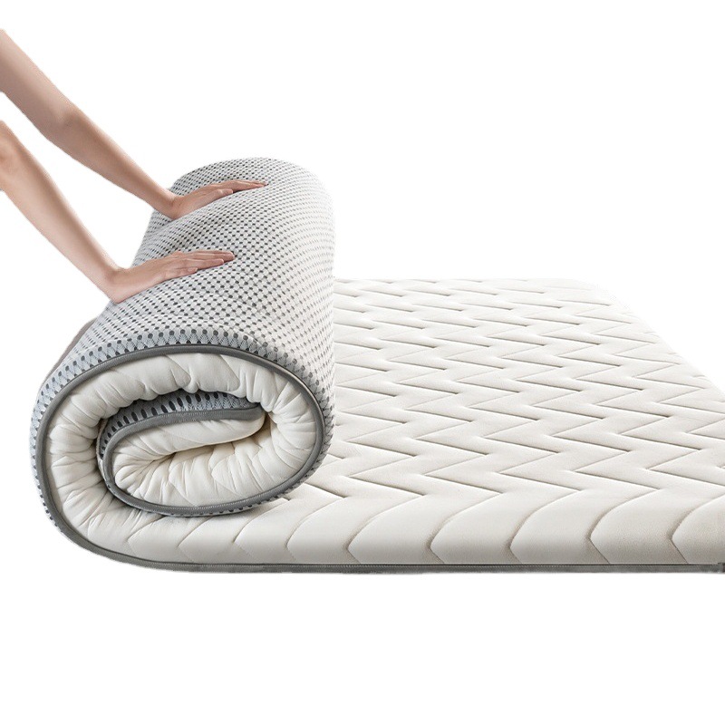 Picture of Antibacterial Latex Mattress Upholstery Household Thin Tatami Covering Sleeping Mat Bed Mattress for Student Dormitory Single Person