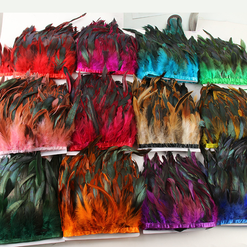 Picture of Factory wholesale diy feather hair green purple swimming cloth feather jewelry crafts decoration accessories clothing accessories
