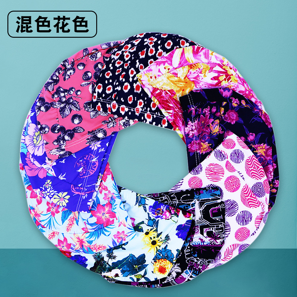Picture of Adult color solid color swimming cap unisex cloth swimming cap three needle five thread nylon swimming cap manufacturers wholesale