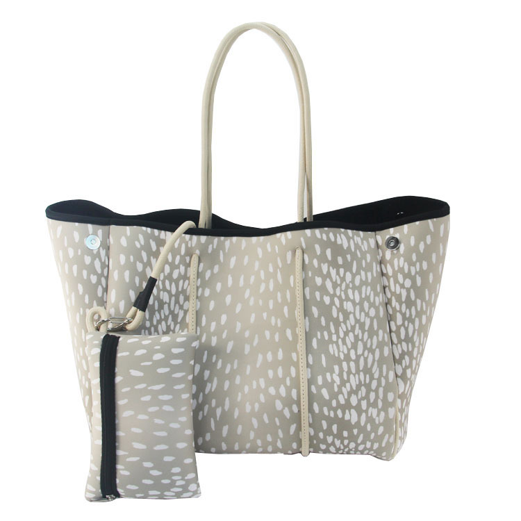 Picture of Diving Material Perforated Beach Bag European and American Fashion Portable Shoulder Strap Mother Bag Outdoor Casual Bag Portable Women's Bag for Women