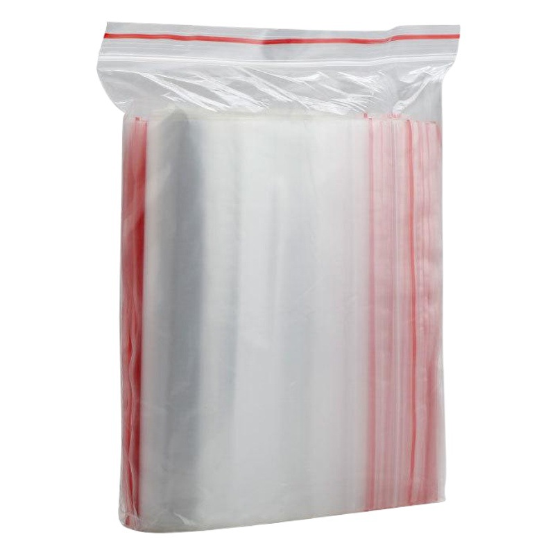 Self-sealing bag thickened wholesale storage buckle bag large and medium small size plastic sealing compact bag waterproof moisture-proof sample bag