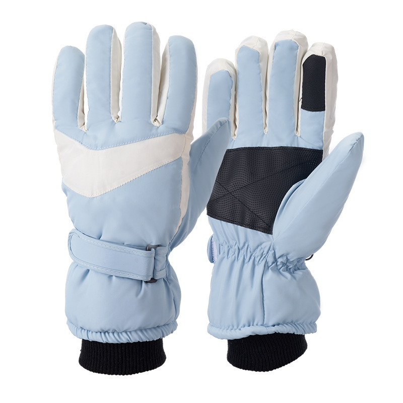 Picture of Strict selection winter ski gloves adult outdoor fleece-lined electric car riding gloves men's waterproof touch screen warm gloves