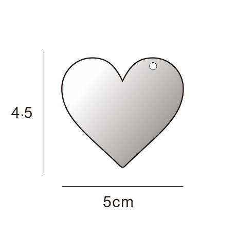 Picture of Transparent acrylic disc blank goo card cross-border handmade round embryo keychain piece decorative DIY pendant