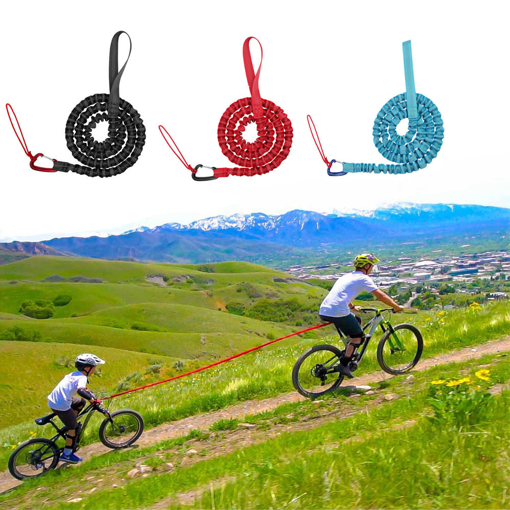 Bicycle trailer rope parent-child riding bag tension connector traction rope outdoor parent-child rear trailer trailer rope batch