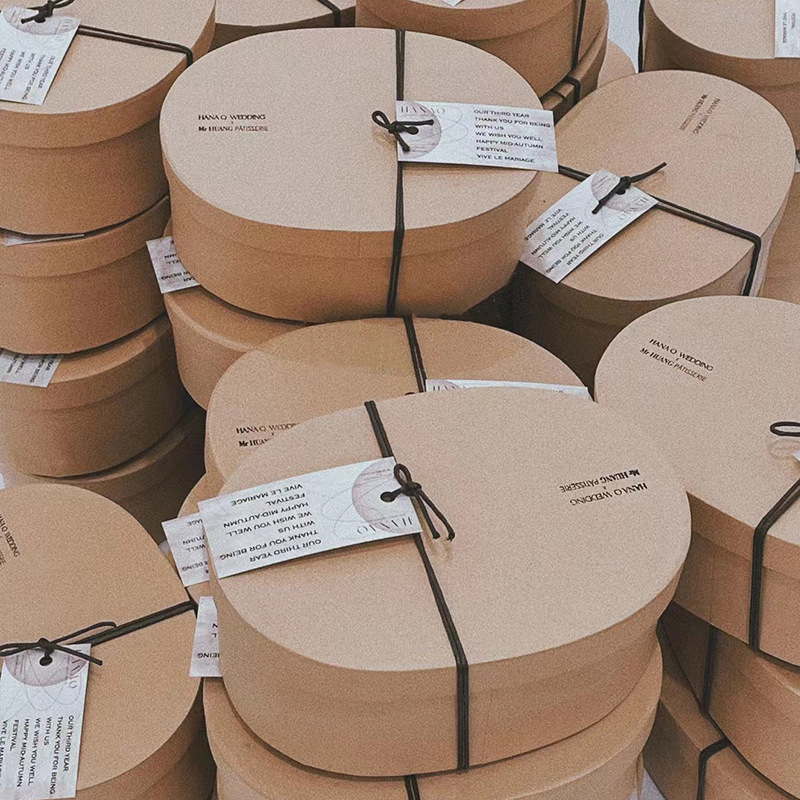 Halloween Kraft Paper Box Christmas New Year Gift Box Baking Packaging Box Cookie Candy Cake Packaging Box