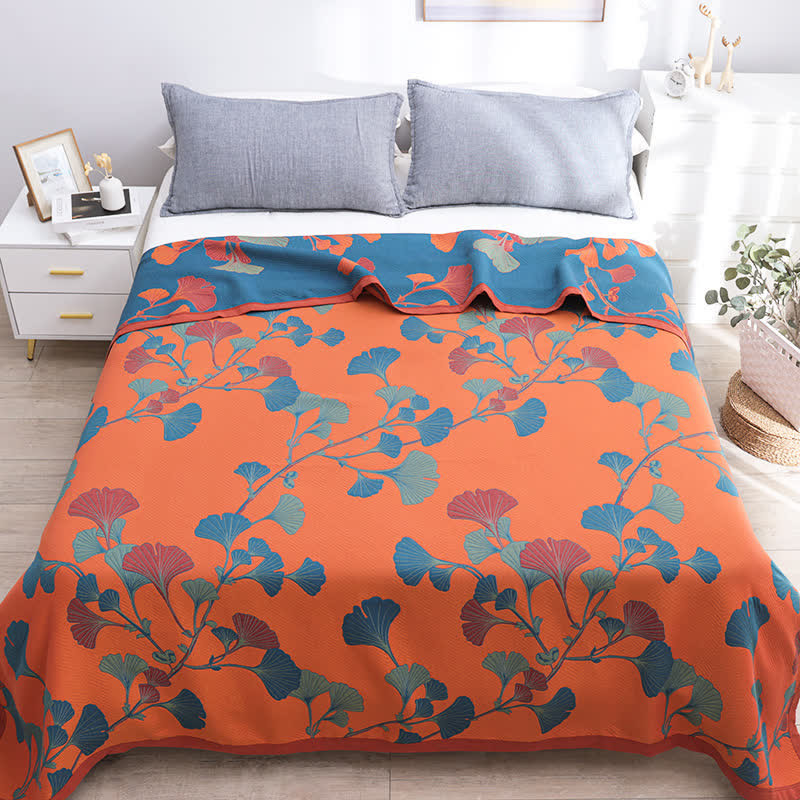 Picture of Wholesale new combed cotton fine sand gauze towel blanket soybean fiber blanket spring and summer single double autumn and winter leisure blanket