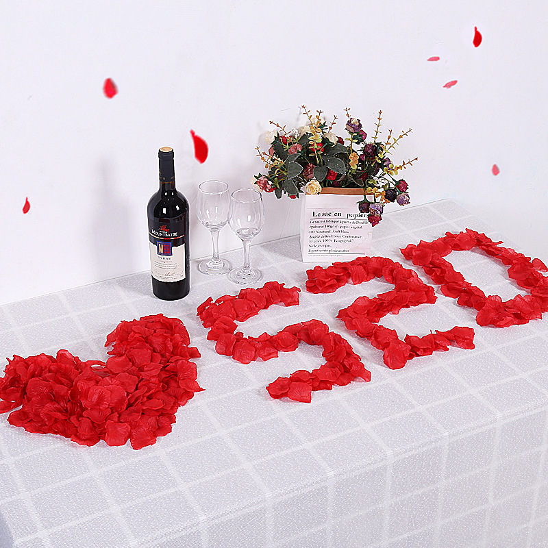 Picture of Artificial rose petals big red proposal confession romantic surprise layout props factory in stock wholesale