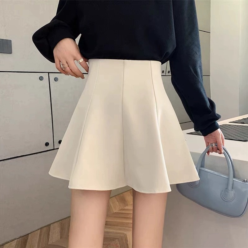 Cyber Trendy Skirt Women's 2025 Spring and Autumn New Fashion High Waist A- Line Skirt Slim-Fit Short Skirt Anti-Glow Tutu Skirt for Women