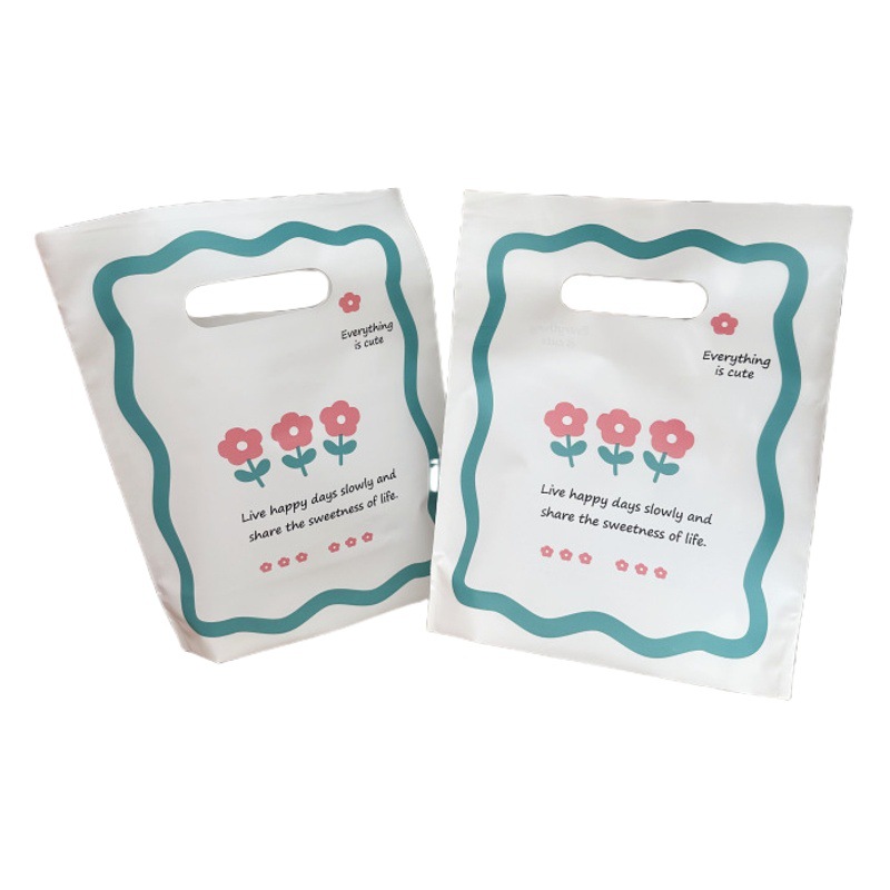 Frosted Plastic Bag Milk White Clothing Handbag Underwear Cosmetic Bag Stationery Jewelry Bag Thickened Shopping Bag Children's Clothing