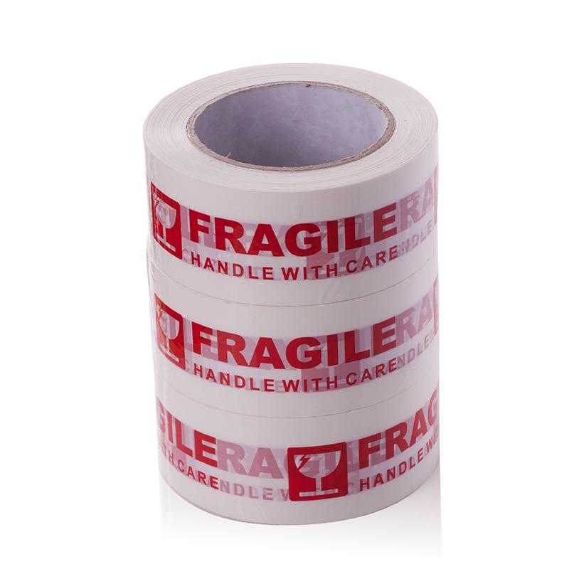Picture of Cross-border FRAGILE English foreign trade Packaging Tape Printing FRAGILE warning tape 100 m