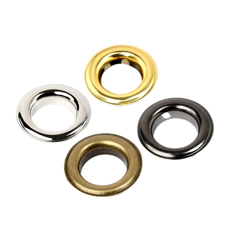 Picture of Four-color eye buckle on the same day spot iron copper stainless steel metal button gas eye buckle metal conventional steam eye eye buckle