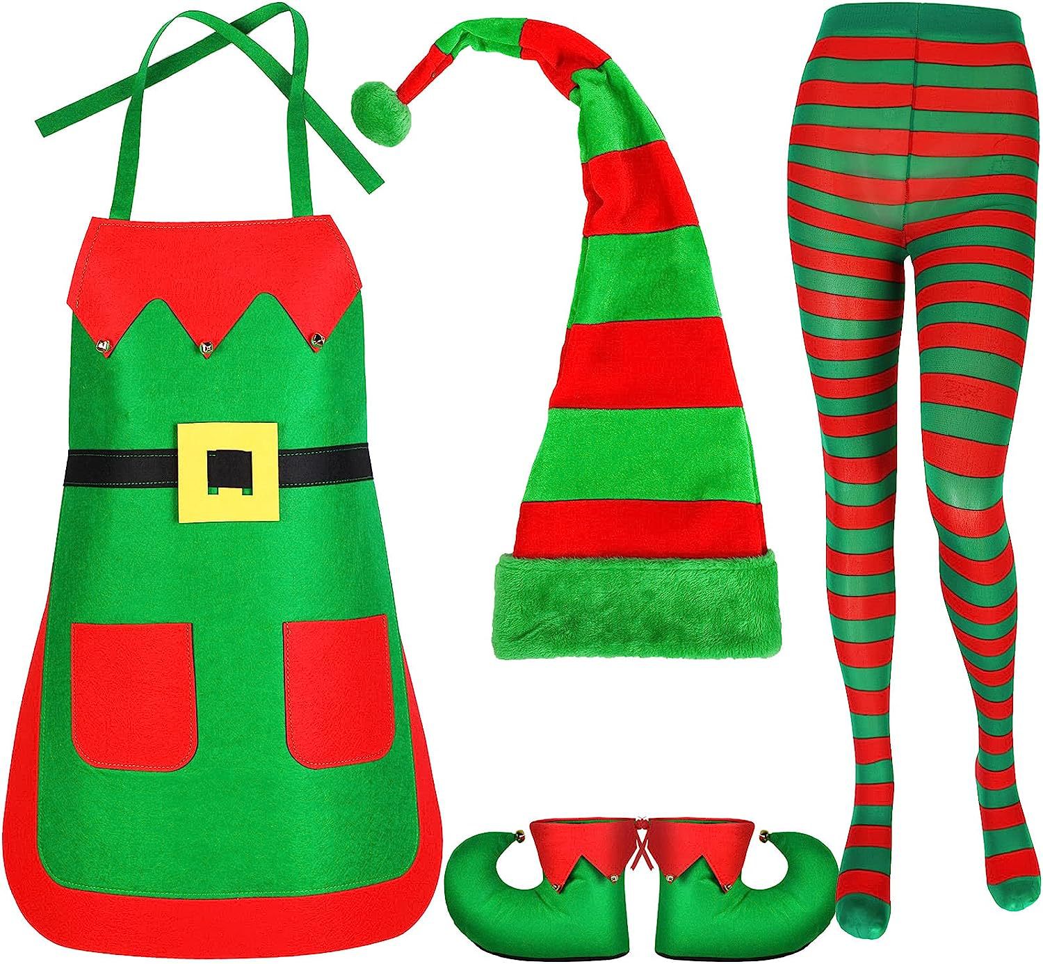 Picture of New Christmas decorations Christmas holiday costumes Christmas kitchen apron family party supplies hat