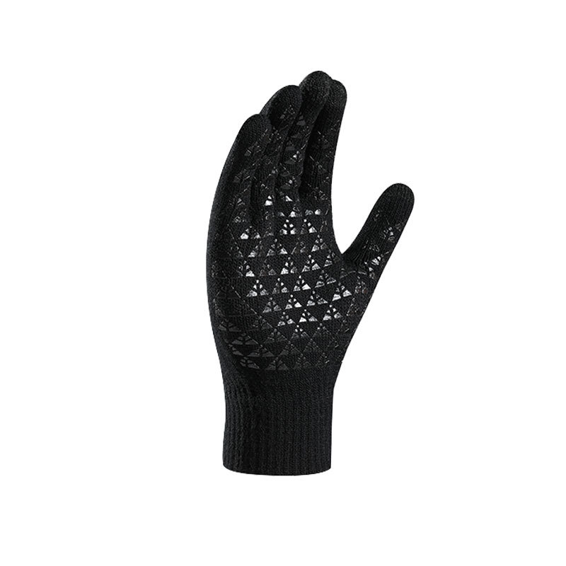 Picture of Knitted Gloves Autumn fleece-lined Thickened Touch Screen Knitted Riding Cold-proof Non-slip Offset Printing Winter Warm Gloves