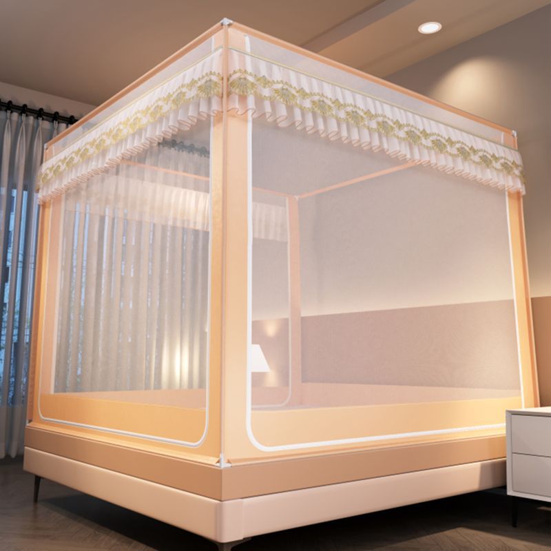 Picture of Mosquito Net 2025 New Model for Children and Infants, Anti-Fall Fence, High-End Bedroom, Installation-Free, Thickened Full Bottom Mongolian Yurt Style