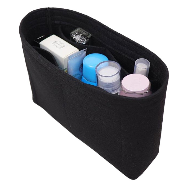 New travel portable felt liner cosmetic bag multi-color optional simple design fashion felt storage bag