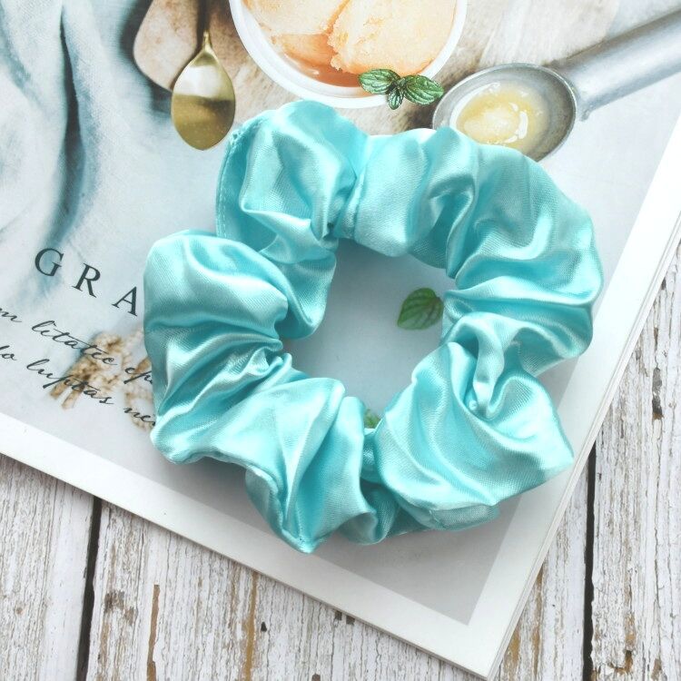 Picture of Cross-Border Amazon Satin Fabric Satin Scrunchie for Women, High-End Bun Hair Tie