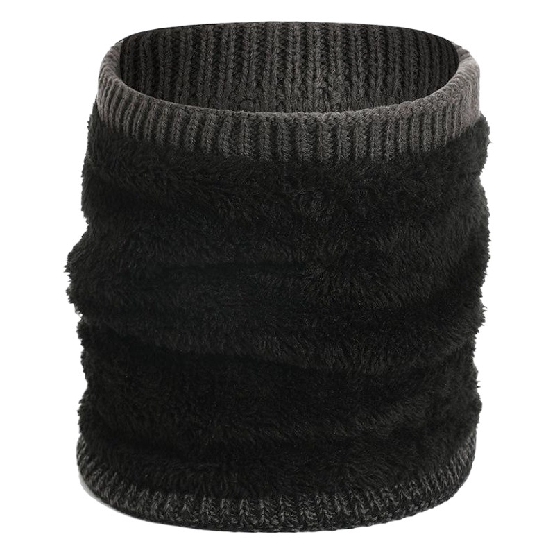 Cross-Border Popular Outdoor Scarf for Men and Women 2025 New Warm Suit Cold-Proof Neck Scarf Fleece-Lined Thickeneded Woolen Hat