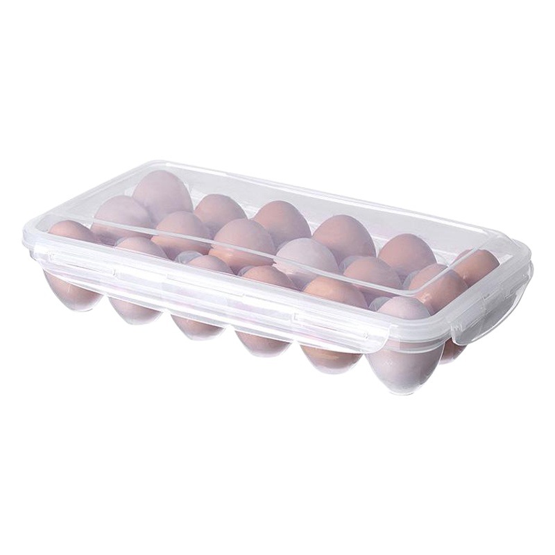 Egg Box Refrigerator Egg Storage Box Household Fresh Storage Box Kitchen Multi-compartment Portable Egg Box Multi-layer Tray