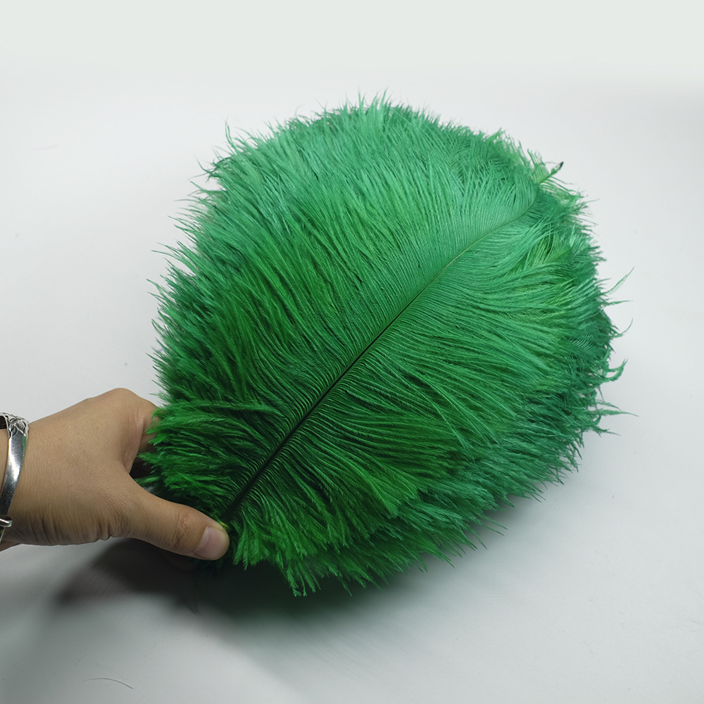 Picture of Color in stock 20-25cm ostrich feather flower home flower arrangement wedding decoration accessories ostrich feather wholesale