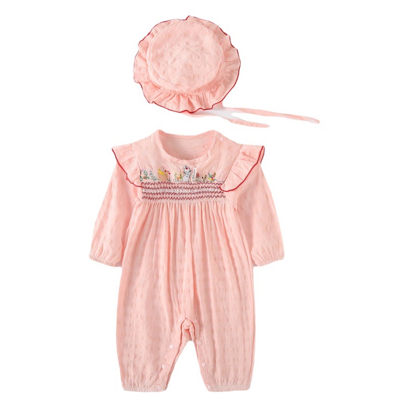 baby Bag Fart Clothes Jumpsuit baby Spring and Autumn ins Thin Girl baby Clothes Newborn Long Sleeve Climbing Clothes